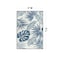 World Rug Gallery Tropical Floral Leaf Reversible Recycled Plastic 3' X 5' Navy Outdoor Rug 6067NAVY3X5 - alternate 2